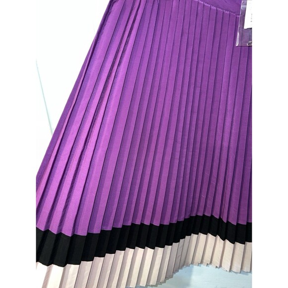 The Limited Skirt Womens Large Pleated Knee Length Side Zip Career Modest New - Picture 3 of 10